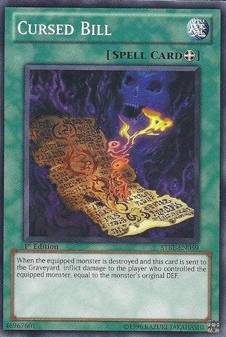 Yu-Gi-Oh! - Cursed Bill (STBL-EN059) - Starstrike Blast - 1st Edition - Common