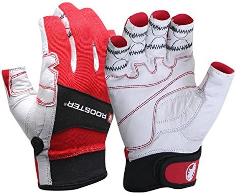 Rooster Sailing Mens Tacktile Pro Sailing Gloves 5 Finger Xlarge White