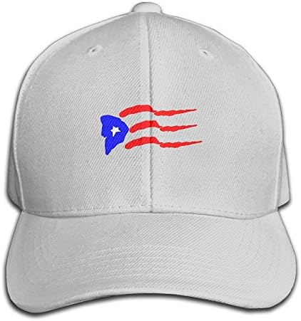 Puerto Rico Flag Adjustable Baseball Caps Unstructured Dad Hat 100% Cotton Black