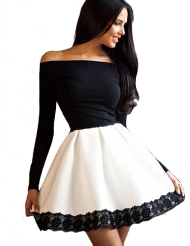 black lace long sleeve short dress