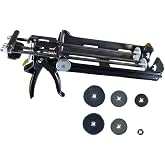 AWF PRO Dual Cartridge Epoxy Gun | For 400 mL, 450 mL, 600 mL, 650 mL (1:1 &amp; 2:1) Dual Cartridges, 25:1 Thrust Ratio, Professional 2 Part Epoxy Gun