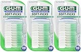Sunstar GUM Soft-picks Advanced with Convenient Travel Cases, 3 Packs, 240 Picks