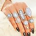 LOLIAS 12 Pcs Knuckle Rings for Women Bohemian Midi Ring Set Stackable