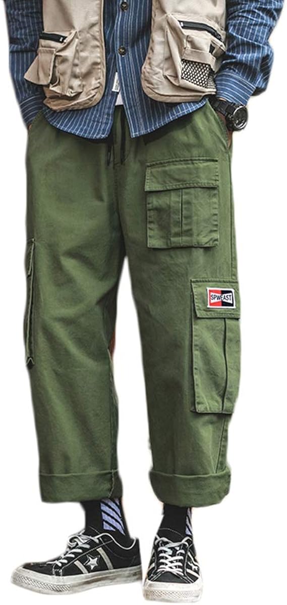 Amazon ズボン カーゴパンツ 迷彩 綿100 ヒップホップ クライミングパンツ ファッション メンズ ロング 通学 通勤 アウトドア ポケット ゆったり 大きいサイズ かっこいい 作業ズボン 作業着 ロングパンツ 通販
