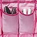 Unjumbly Over-the-Door Shoe Rack, Pink, 24-Pocket, Oxford Fabric, Easy to Use, Multifunctional
