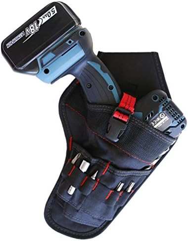 Premium Tools Cordless Drill Holster - And Bits Organizer Para Tool Bag - Keeps Your Hands Free While Working And Your Hardware Is Always With You -Toughbuilt Pouch, Erramientas construccion