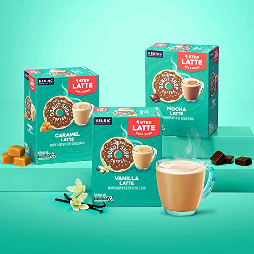 THE ORIGINAL DONUT SHOP MOCHA ONE-STEP LATTE, SINGLE SERVE COFFEE K-CUP POD, FLAVORED COFFEE, 20 COUNT