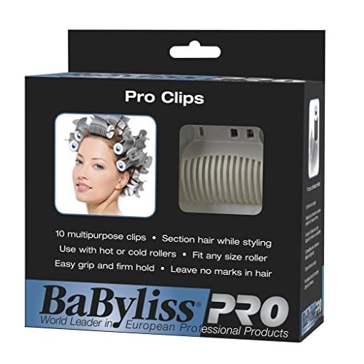 BaBylissPRO Nano Titanium PRO Roller Clips - 10pack