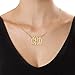 18k Yellow or Rose Gold Plated Silver Fancy Monogram Necklace - Custom Made Pendant with any Initials