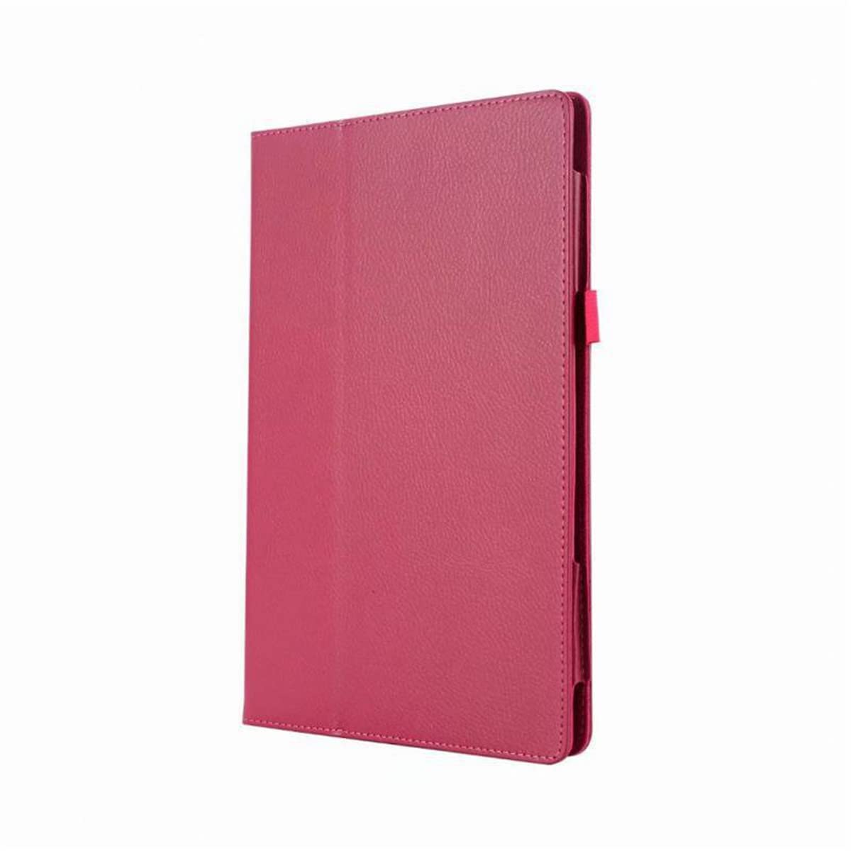 INSOLKIDON Compatible with Case for HONOR PAD 8 12 Inch tablet, Full Coverage Ultra Slim Lightweight leather Cover Case with Stand Shockproof Rugged Armoured with Auto Sleep/Wake (Rose Red)