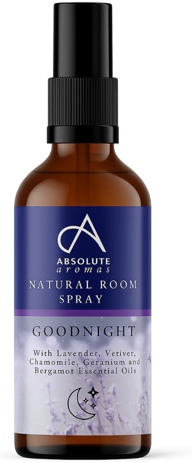 Absolute Aromas Goodnight Room Spray 100ml with Lavender Vetiver Chamomile