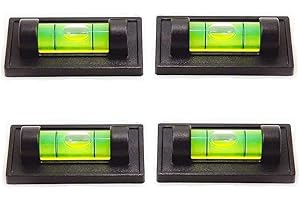 SIZIKJXGHWYI 4Pcs Magnetic RV Standard Levels Bubble Spirit Level RV Levelers Leveling Tools Use for Camper, Travel Trailer