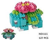 LNO Anime Pokemon Venusaur Nano Block Diamond Mini Building Toys Pocket Monster