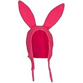 Bob's Burgers Louise Rabbits Ear Fleece Bunny Pink Floppy Ears Hat Halloween Christmas Costume Cap Hat