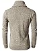 H2H Men Designer Shawl Collar Sweater Fall Casual Cotton Knit Pullover Sweater Ivory US L/Asia XL (KMOSWL036)