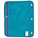 Five Star Zipper Pouch, Pencil Pouch, Pen Holder, Fits 3 Ring Binders, Teal / Bright Pink (50642BG7)