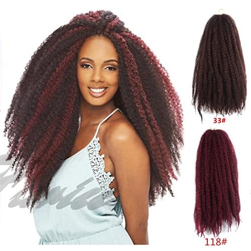Marley Afro Braid Hair Extensions Kinky Curly Bulk Twist Crochet