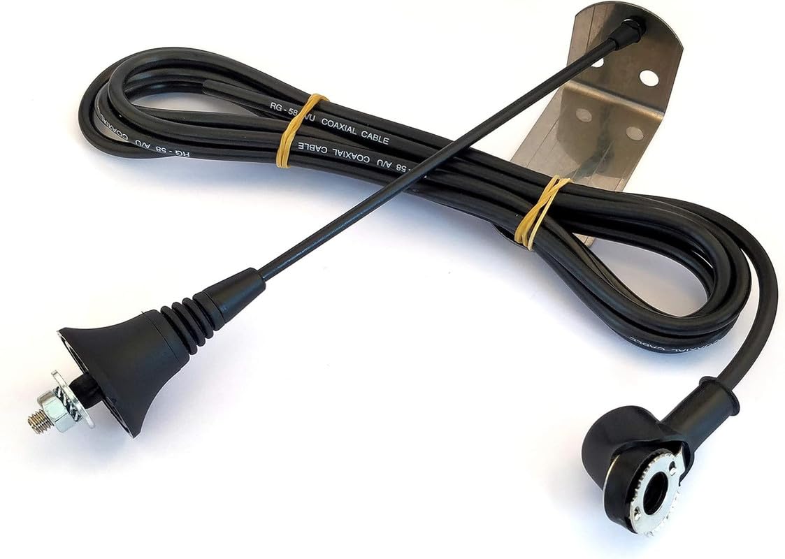 V2 ANS433 Outdoor Antenna for Any Gate Automation | 433 to 868 MHz | 50 Ohm | Range up to 250 m | Stainless Steel Bracket