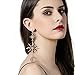 MengPa Star Dangle Earrings for Women Sun Moon Mismatched Crystal Vintage Asymmetrical Jewelry 3202