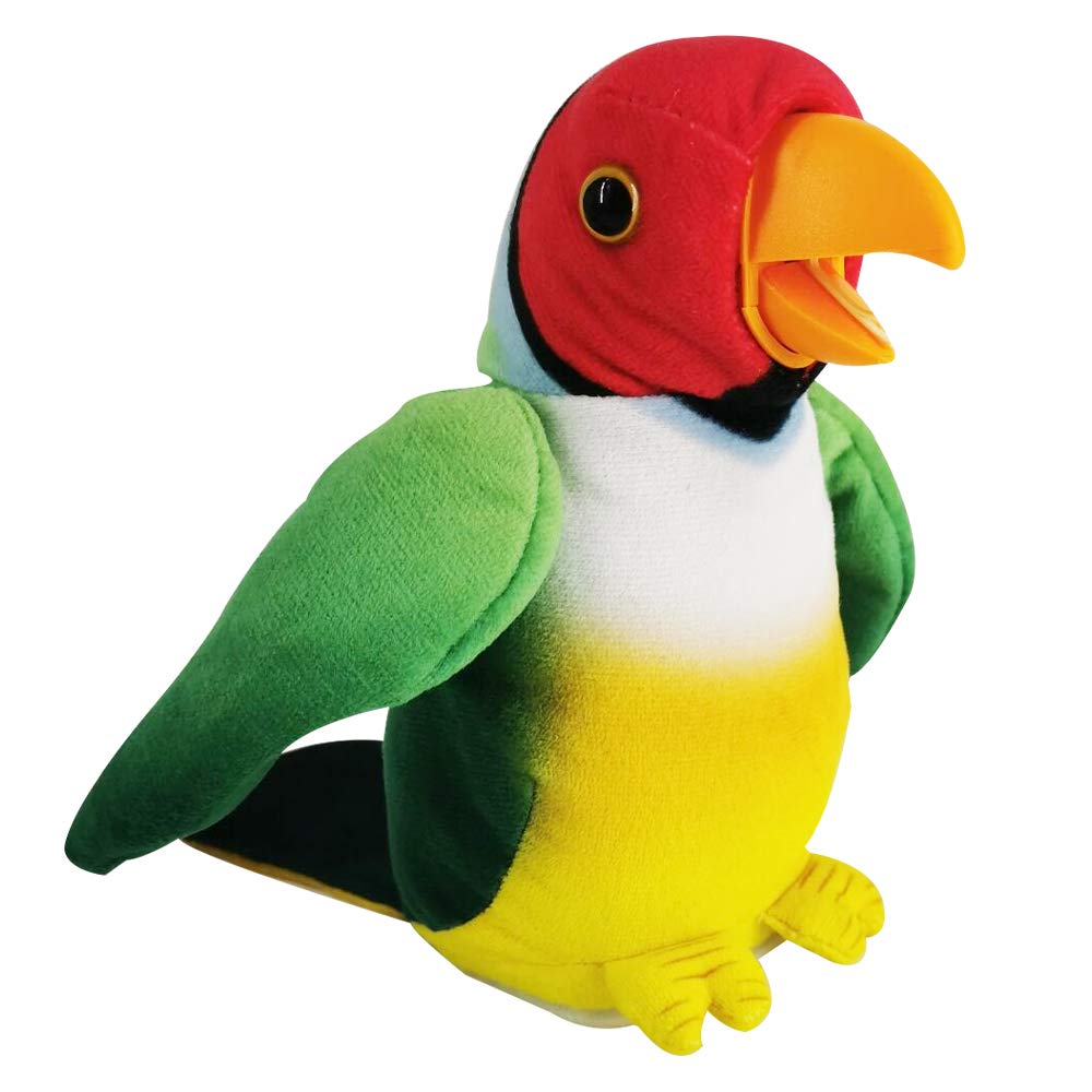 WEofferwhatYOUwant Talking Parrot Plush Toy – Repeats Your Voice Clearly – Interactive Mimicry Bird for Kids – Educational Toy Pet – Soft Stuffed Animal for Boys & Girls Ages 3 and Up — image 1