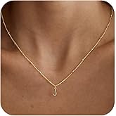 zvcofun Initial Necklaces for Women Trendy - Dainty 14K Gold Plated A-Z Letter Pendant Necklace Cute Name Necklaces for Women Small Initial Choker Necklace Personalized Gold Jewelry for Women Gifts