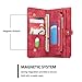 XRPow iPhone 6s Plus Detachable Wallet Case 2In1 Multi-Functional Removable Magnetic Back Cover 11 Card Slots & 3 Cash Pocket Premium Folio Zipper Wallet Case for iPhone 6 Plus /6s Plus 5.5