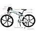 Yiilove Electric Mountain Bike 26” Wheel Ebike 36V Lithium-Ion Battery, Electric Bicycle 250W Powerful Motor, Shimano 21 Speed (Type2-26-Foldable-White)thumb 1