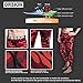 DRSKIN Men’s Compression Pants Tights Leggings Sports Baselayer Running Athletic Workout Active (DMRB03, M) Red