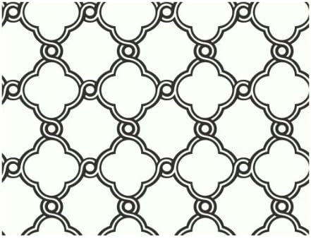 York Wallcoverings AP7480SMP Silhouettes Fretwork Trellis Wallpaper Memo Sample, 8-Inch x 10-Inch
