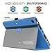 MoKo Case for All-New Amazon Fire HD 8 Tablet (7th Generation, 2017 Release Only) - Slim Folding Stand Cover for Fire HD 8, BLUE (with Auto Wake / Sleep)