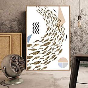 Framed Canvas Home Artwork Decoration Abstract Scenery Canvas Wall Art for Living Room, Bedroom - 16x24 inches