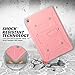 ULAK iPad Mini 4 Case, [Drop Protection] Knox Armor [Rugged Defense] Heavy Duty with Shock Absorbent [Dual Layered Hybrid Case] Built in Stand Cover for Apple iPad Mini 4 - [Pink]