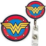 Superhero Real Charming Retractable Heavy Duty Belt Clip Metal ID Badge Holder Badge Reel (Wonder HD)