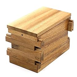 BSIRI Jigsaw Safe Box- Brain Teaser Wooden Box with