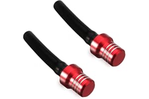 APPYU 2Pcs ATV Air Vent Hose Gas Fuel Cap Universal CNC Tank Valve Tube with Check Ball Aluminum Breather for CR125R CR250 CR250R CR450R CR480R CR500R CR80R CRF100F CRF125F CRF125 CRF50F CRF70F Red