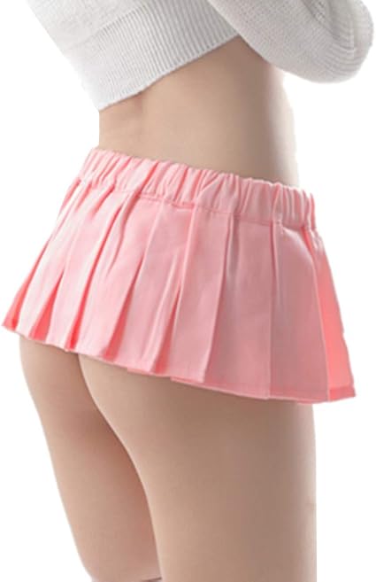 Amazon Co Jp Adesugata 超マイクロミニスカート Aラインスカートセクシー レディース 美尻 ミニ丈 コスプレ 裏地なし ピンク ドラッグストア