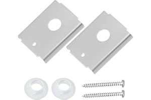 FOJOO 2Pack N7192 Bi-Fold Door Repair Bracket Kit, Folding Closet Door Hardware for 1-3/8 Inch Wood Doors, Fits 7/16" Pivot Pin, Top or Bottom Mount Steel Brackets
