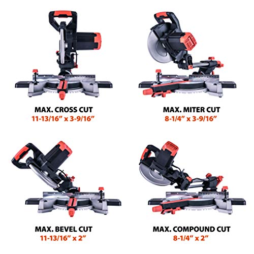 Evolution Power Tools R255SMSL 10" Multi-Material Compound Sliding Miter Saw - Thumbnail 2