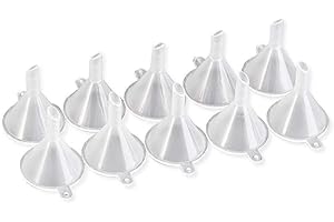 12 Pieces Mini Funnel Reusable Plastic Funnel Small Very Convenient Handled