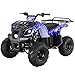 X-PRO 125cc ATV Quad ATV Youth ATV 4 Wheeler 125 ATV Quads，Spider Black