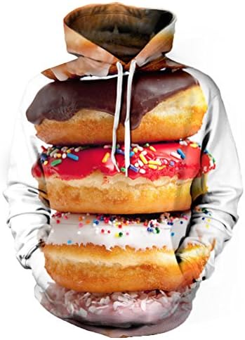 Unisex Realistic 3D Printed Stylish Teens Sweatshirt Hoodie for Men Women