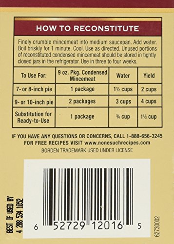 NONE SUCH classic original MINCEMEAT CONDENSED, 9 OZ pack of 2 - Thumbnail 4