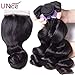 UNICE Hair Kysiss Series Brazilian Loose Wave 3 Bundles 100% Unprocessed Virgin Human Hair Weave Extensions Natural Color (16 16 18inch)
