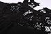 DREAGAL Womens Summer Special Occasion Lace Chiffon Wedding Dress Black X-Large