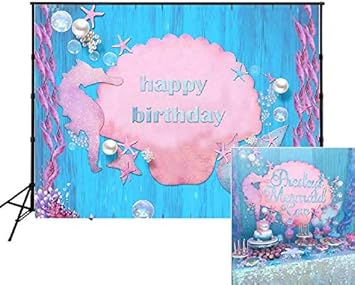 Amazon Com Muzi 7x5ft Seahorse Happy Birthday Backdrop
