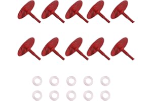 SeaEagles 23-2-10 Umbrella Check Valves (10Pcs) and 108-98 Fuel Bowl Screw Gaskets Nylon Reusable Fit for Holley 2300 4150 4160 Carburetors