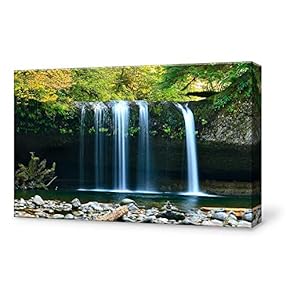 Canvas Wall Art for Living Room,Bedroom Home Artwork Paintings Waterfall Landscape Ready to Hang - 12x18 inches
