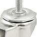 Shepherd Hardware Heavy Duty TPR Rubber Caster Wheel with Swiveling Threaded Stem w/ Brake-3-Inch-110 lb. Load Capacity-Non-Marking for use in Hospitals,Food Service,& Other Institutional Applications