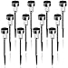 KODOO 12Pack Solar Lights Outdoor, Outdoor Garden Lights, Solar Pathway Lights, Outdoor Landscape Lighting for Lawn/Patio/Yard/Walkway/Driveway (Stainless Steel)