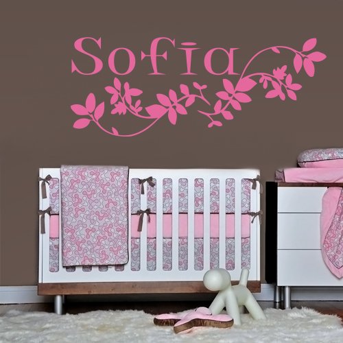 Best Service Wall Decal Sofia Name Inscription Word Baby Girl Petal Nursery Decoration M692 Handmade New Style Agallasgastrofood Com